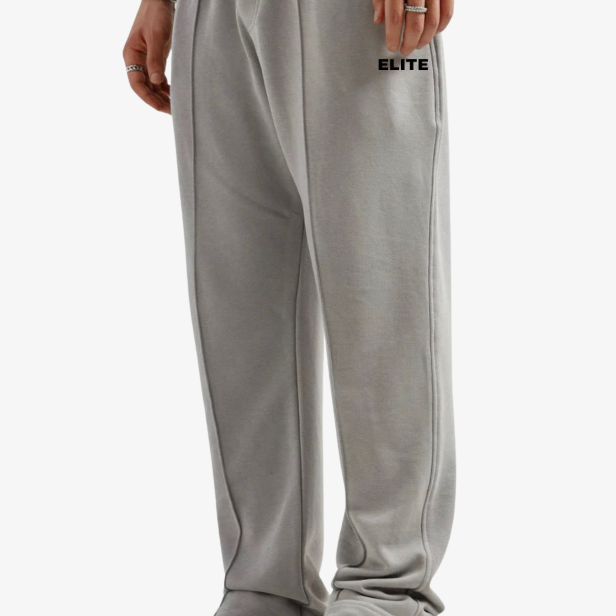 Men’s ELITE Casual Trouser – Light Grey